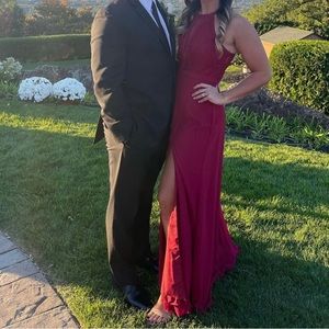 Azazie Burgundy dress